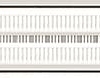 Настенный бордюр Abisso White 7.2x74.8