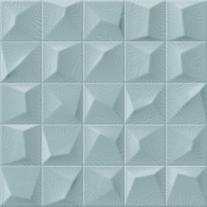 Рельефная плитка для ванной Cromatica Kleber Emerald Cifre 25x75