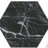 Черная плитка под мрамор шестиугольная Realonda Dark Marble 28.5x33