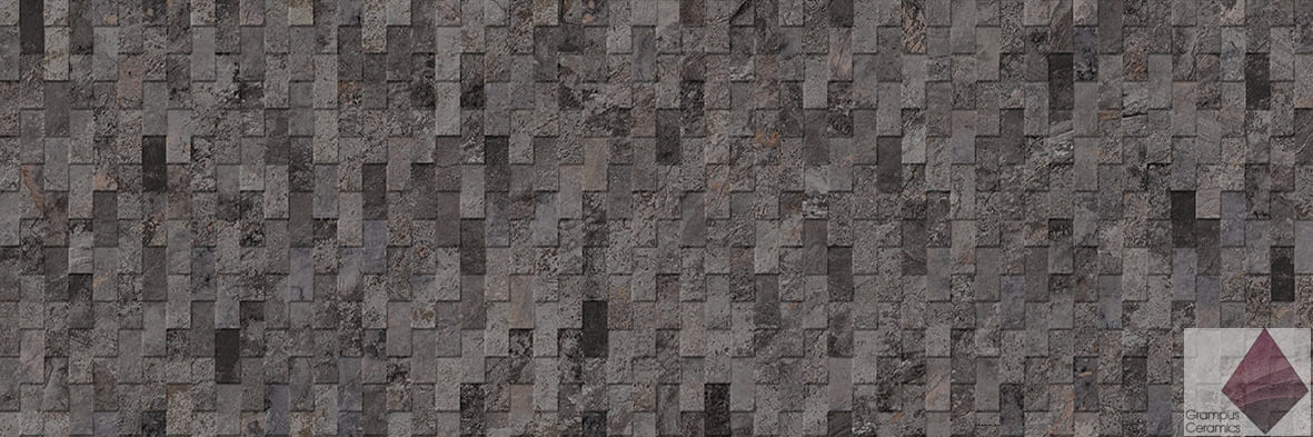 Плитка черная под мозаику Image Deco Dark 33.3x100