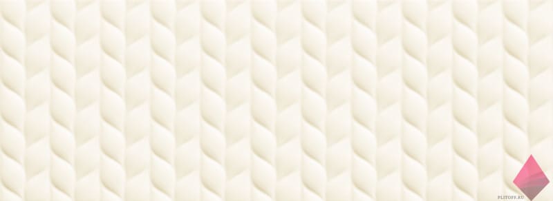 Белая рельефная плитка House of tones White B STR 32.8x89.8