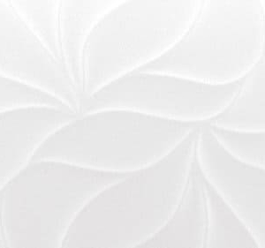 Белая матовая рельефная плитка Leaves Stryn 30x90 Benadresa