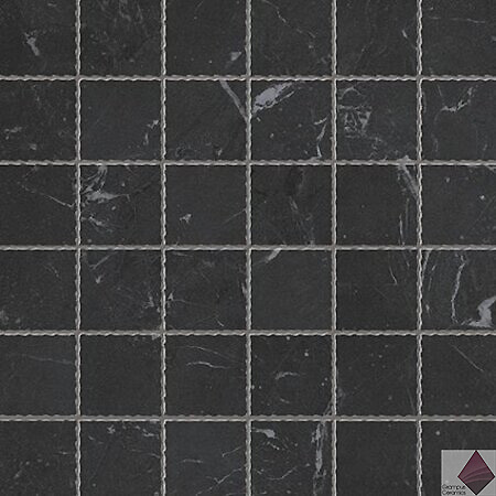 Мозаика матовая черная керамогранит Fap Roma Grafite Macromosaico 30x30