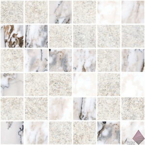 Мозаика под мрамор Vitra Marble-Stone Белый Матовый-Лаппато 30х30