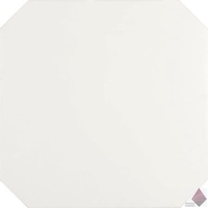 Белая матовая плитка для пола со вставками Carmen Eight White 20x20
