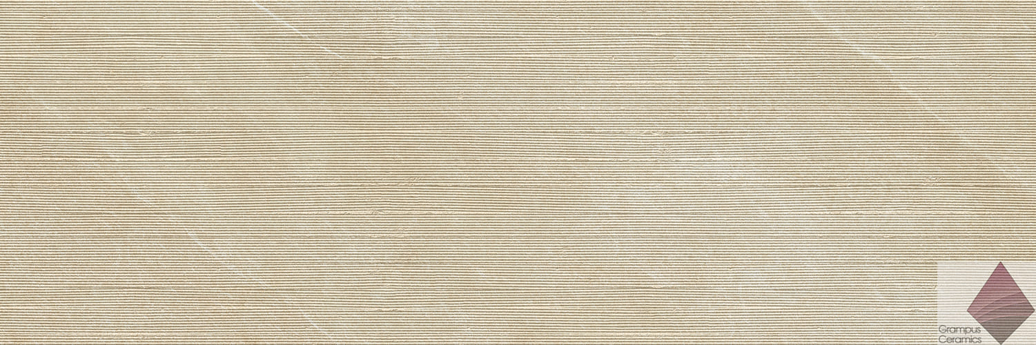 Матовая бежевая рельефная плитка для стен Casainfinita KHAN CONCEPT CREAM 40х120