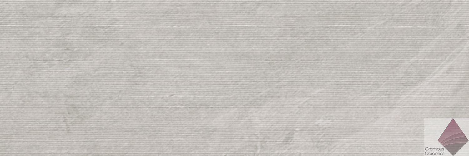 Матовая бело-серая рельефная плитка для стен Casainfinita KHAN CONCEPT WHITE 40х120