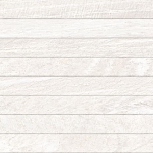 Белая плитка под камень рейками Gayafores Sahara Deco Blanco 32x62.5