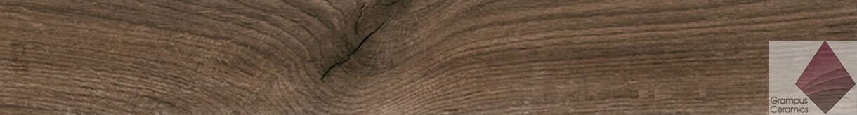 Матовая плитка под дерево для пола и стен Geotiles Bricola Chocolate 20x120