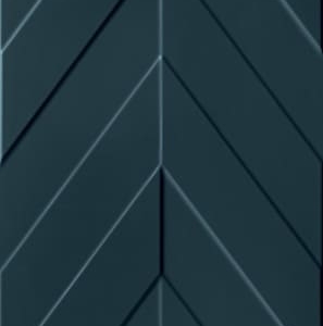 Матовая настенная плитка Marca Corona 4D CHEVRON DEEP BLUE 40x80