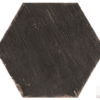 Клинкерная плитка на улицу шестиугольник Natucer Retro Negre Hex. 36x41.5