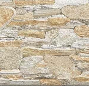 Рельефная плитка для фасада под камень Oset Risco Beige 16.5x50