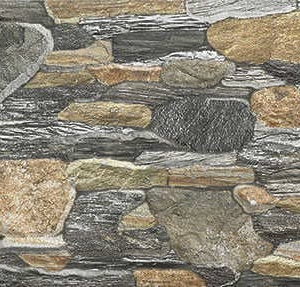 Рельефная плитка для фасада под камень Oset Risco Gris 16.5x50