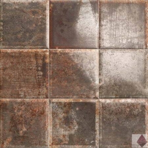 Настенная глянцевая коричневая плитка Mainzu Tin Tile Nero 20x20