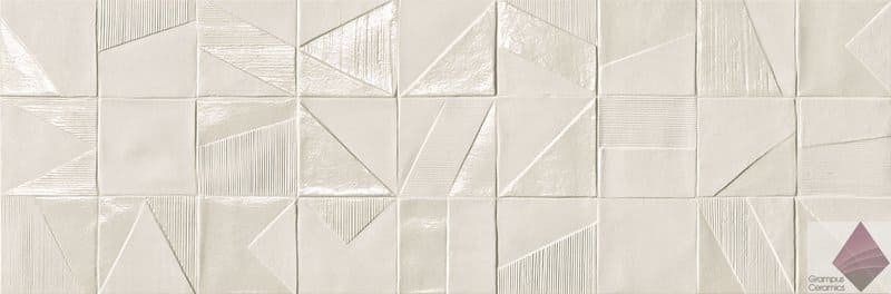 Рельефная плитка для стен Fap Domino White 25x75