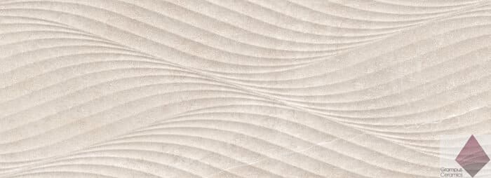 Бежевая плитка волнами peronda Nature Sand Decor 32x90