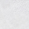 Белая рельефная плитка Materia Textile White 25x80
