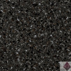 Матовая плитка для пола Керамин Терраццо 5 чёрный 50х50