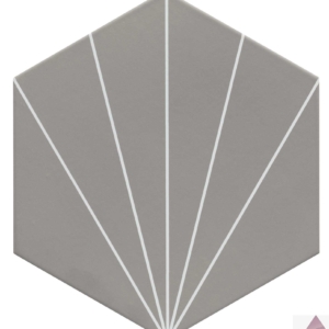 Серая плитка шестиугольная Realonda Venus Smoke 28.5x33