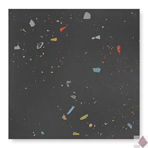 Черная плитка с цветными вкраплениями WOW Drops Color Graphite 18.5x18.5