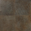Матовая коричневая плитка под металл Ceracasa Deco Copper Titan 49.1x98.2