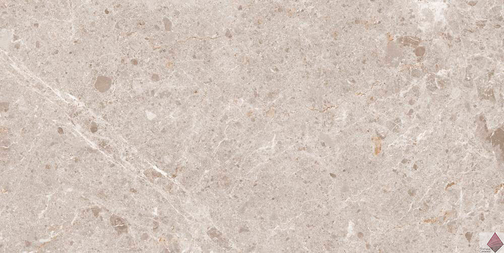 Бежевая глянцевая плитка под камень Grespania Artic Beige Brillo 59x119