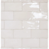 Глянцевая белая плитка кабанчик Equipe Manacor White 7.5x15