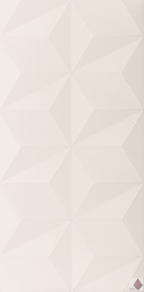 Объемная белая плитка Marca Corona 4D DIAMOND WHITE DEK 40X80