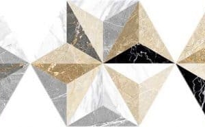 Матовая плитка под мрамор шестиугольник Oset Iris Colors Hex 20x24