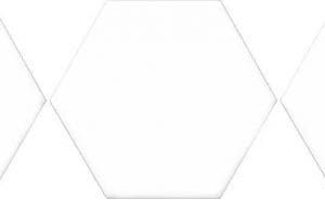 Белая матовая плитка шестиугольник Oset Versalles White Hex 20x24