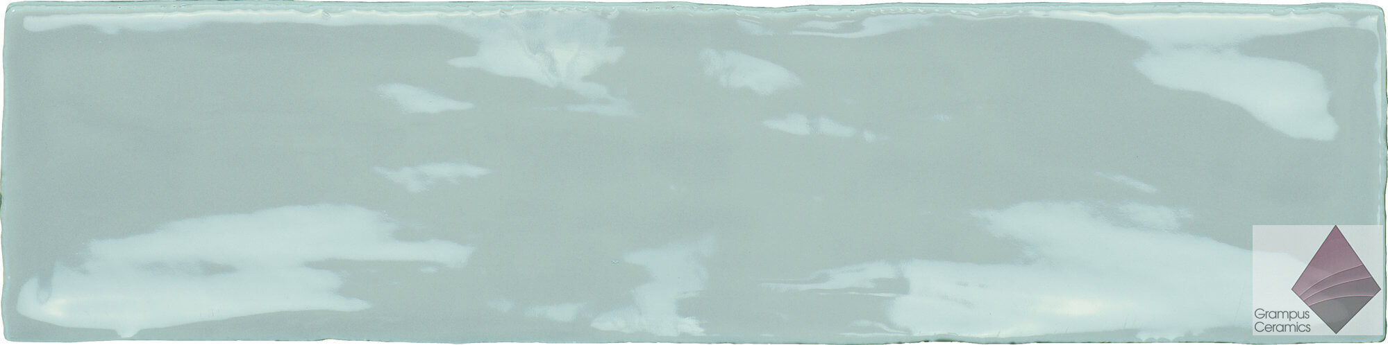 Настенная глянцевая зеленая плитка под кирпич Harmony Poitiers Mint 7.5x30