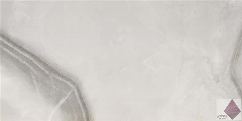Серый глянцевый керамогранит под оникс STn Ceramica Merope Cold Pul 60x120