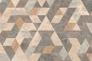 Плитка с рисунком геометрия Vitra Marmostone Декор “Микс Гео” 60х120