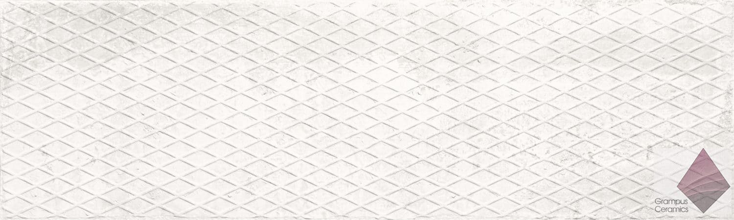 Керамическая плитка под бетон для стен Aparici Metallic White Plate 29.75x99.55