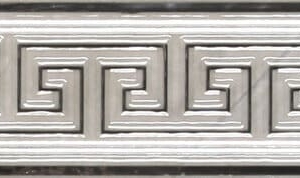 Настенный керамический бордюр Ape Ceramica Rex Cenefa Coliseum Silver 8x25