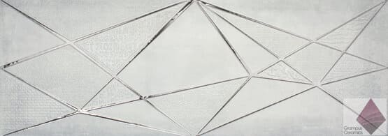 Декор с рисунком геометрия для стен Ape Ceramica Crea Décor Zig Zag Sky 30x90