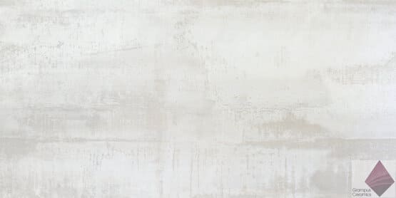 Белая плитка под металл для пола и стен Ape Ceramica Dorian White 60x120