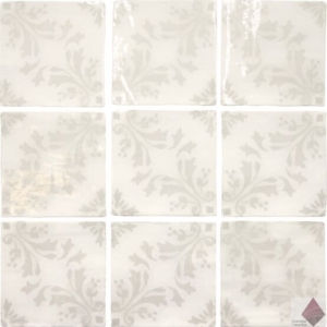 Белая глянцевая плитка для ванной и кухни Ape Ceramica Fado Pontes White 13x13
