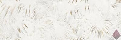 Плитка матовая узор пальмы Azteca Macchia Vecchia Decorado Palm White matt 30x90