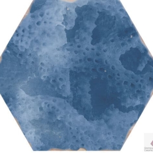 Плитка матовая шестиугольная для пола и стен Carmen Souk Touareg Blue Mix 13.9x16