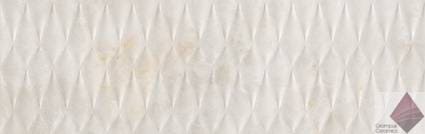 Глянцевая рельефная плитка для ванной Colorker Kristalus Eternity Cream 31.6x100