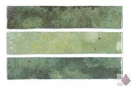 Глянцевая зеленая плитка для стен DNA Tiles Enamel Moss 5х25