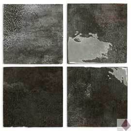 Глянцевая черная плитка для стен DNA Tiles Enamel Square Charcoal 12.5x12.5