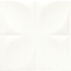 Матовая белая плитка 3D эффект для стен Fanal Albi Blanco Flor 31.6x90