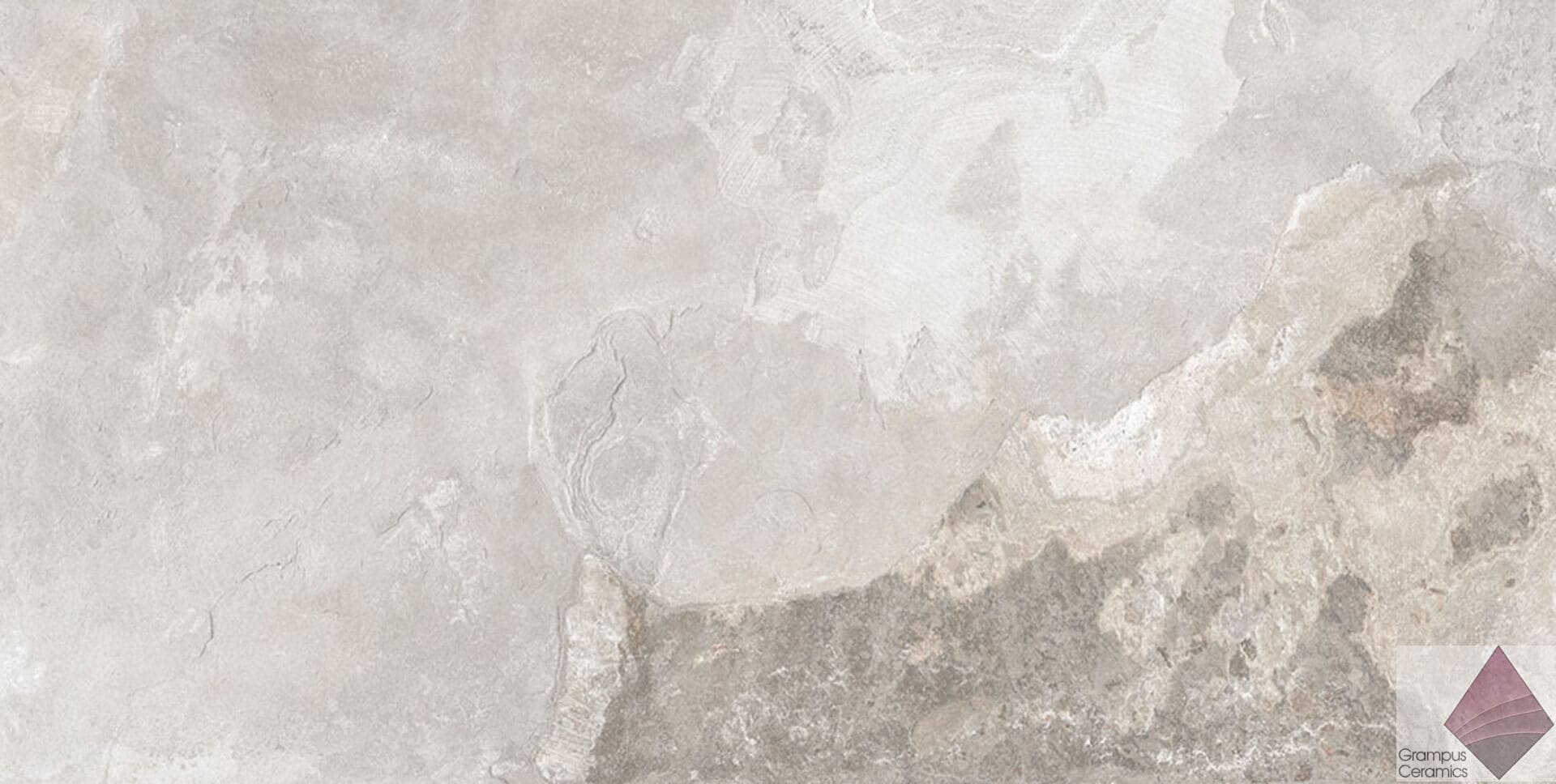 Матовая рельефная плитка под камень сланец Geotiles Borba Blanco 60x120