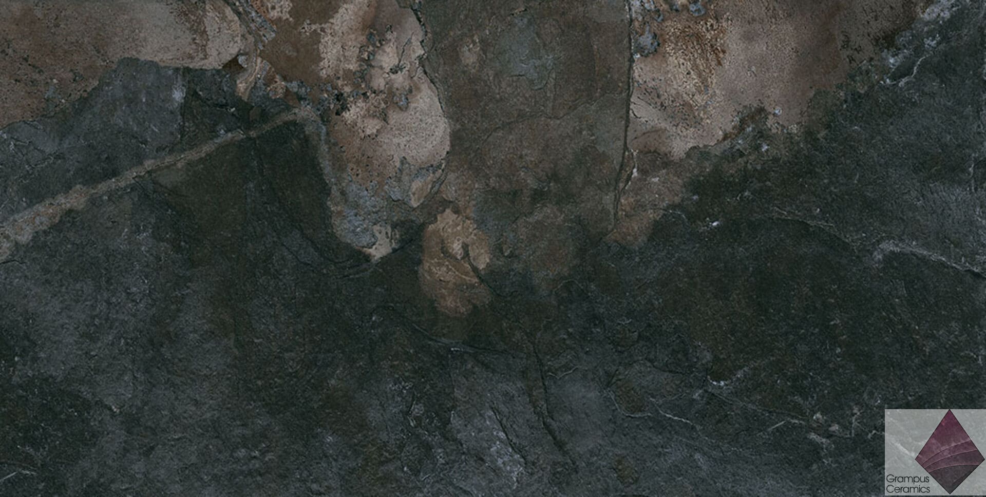 Матовая рельефная плитка под камень сланец Geotiles Borba Marengo 60x120
