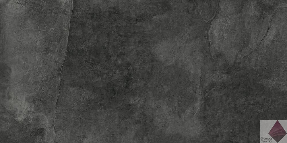 Черная матовая плитка под камень Geotiles Makai Marengo 60x120