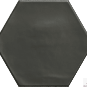 Матовая черная шестиугольная плитка для пола Ribesalbes Geometry Hex Black Matt 15х17.3