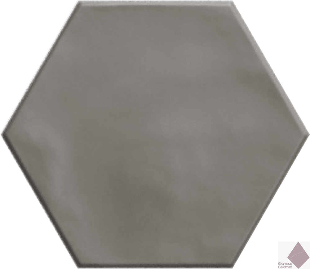 Матовая серая шестиугольная плитка для пола Ribesalbes Geometry Hex Grey Matt 15х17,3