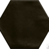 Глянцевая черная плитка сотами для стен Ribesalbes Hope Hex Nero Graphito 15x17.3